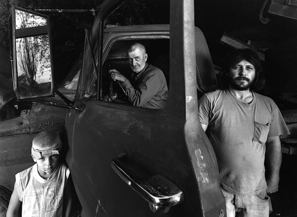 Lloyd Deane with Family and Coal Truck (2002) Shelby Lee Adams
