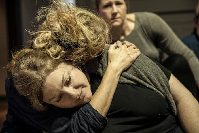 Michaela Martens and Nancy Allen Lundy in rehearsal for The Mother of Us All--Photo by Tobin del Cuore