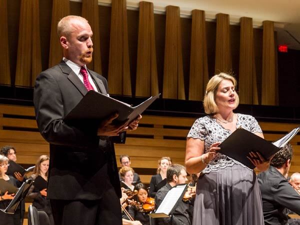 Baritone Geoffrey Sirett and soprano Shannon Mercer (photo credit: Trevor Haldenby)
