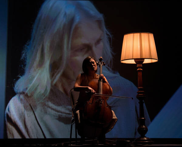 Kaori Yamagami in Michael van der Aa's "Up Close" - Credit: Kevin Yatarola / Courtesy Lincoln Center 