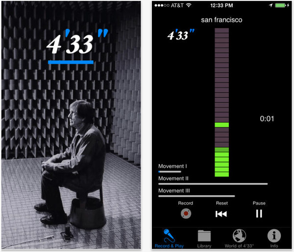 App Review: John Cage’s 4’ 33″ App for iOS