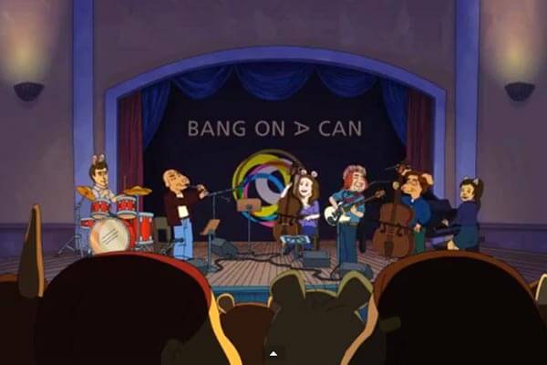 The Bang on a Can All-Stars: Now as cartoon characters