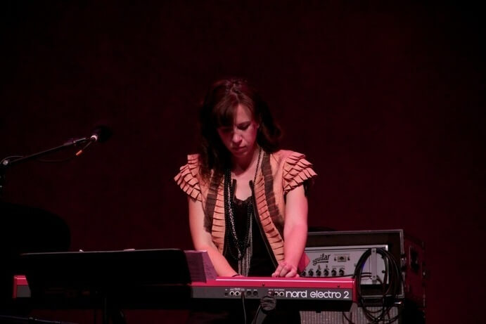Missy Mazzoli performing with Victoire-- Photo by Kim Nowacki/Q2 Music.
