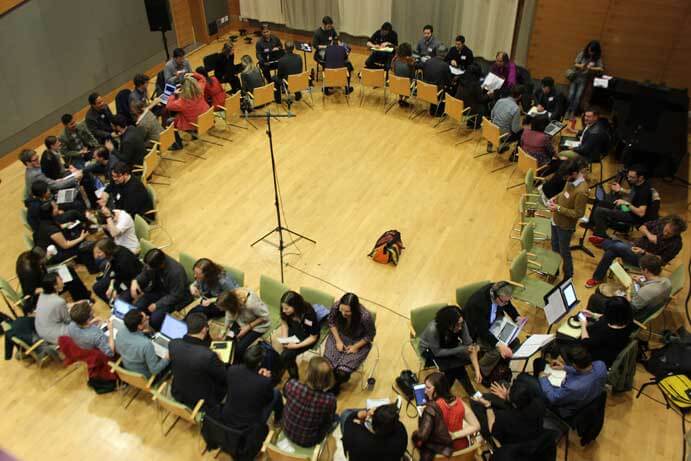 Composer-Performer Speed Dating (photo: San Francisco Conservatory of Music) 
