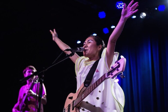 Deerhoof performs at the 2017 Big Ears Festival--Photo by Cora Wagoner Photography