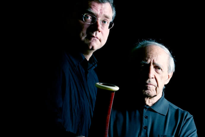 Pascal Gallois and Pierre Boulez--photo by Philippe Gontier