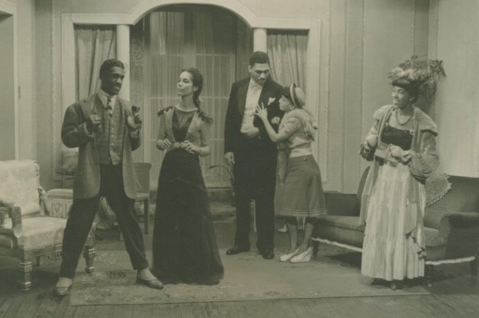 A scene from the American Negro Theatre's "On Strivers' Row" stage production