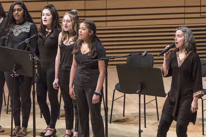 Girls Inc perform with Clarice Assad at Albany Symphony's Sing Out! New York 2019--Photo by Gary Gold