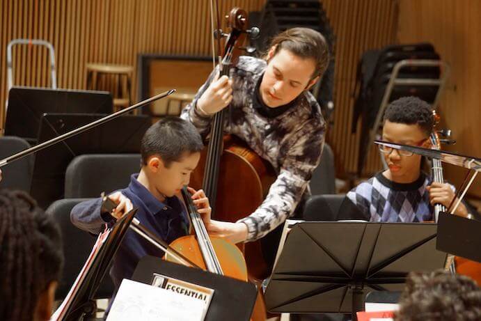 New York Youth Symphony side-by-side with Youth Orchestra of St. Luke's--Photo courtesy New York Youth Symphony