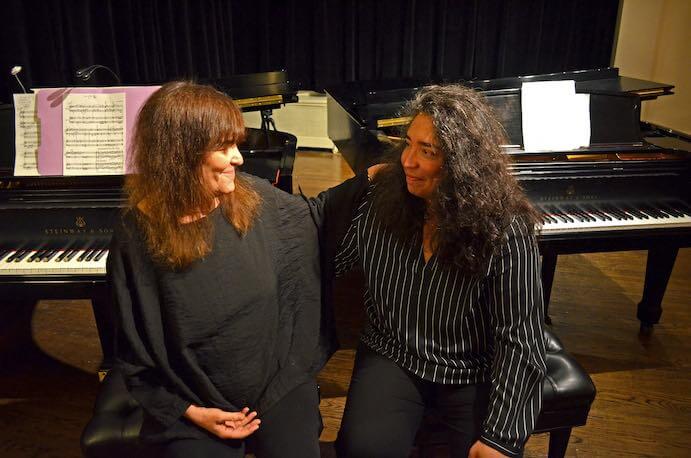 Marilyn Crispell and Angelica Sanchez--Photo by Bradley Bambarger