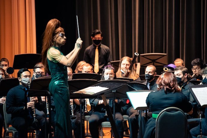 Lakeside Pride Pops Ensemble conducted by Manic Maxxie--Photo by Daniel Eggert