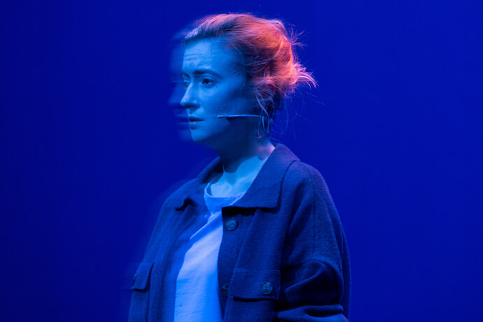 Rosie Middleton in The Blue Woman--Photo by Camilla Greenwell