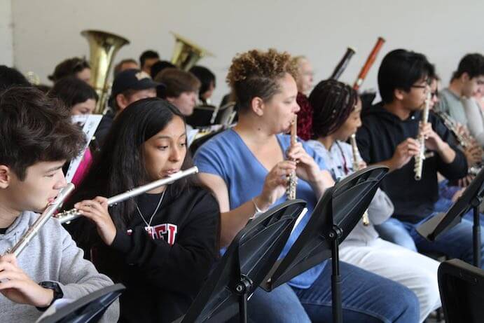 Students rehearse at Luzerne Music Center -- Photo courtesy of Luzerne Music Center