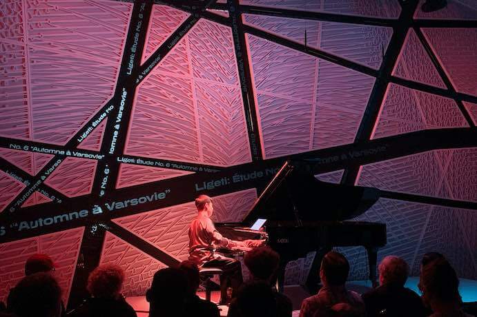Han Chen presents "Infinite Staircase" at National Sawdust -- Photo courtesy of Hemsing Associates