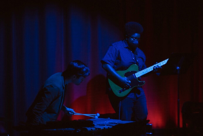 Ciyadh Wells (right) performs with Jordan Walsh -- Photo by Jack Kloecker