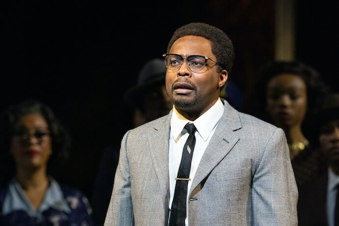 Will Liverman in Anthony Davis' "X: The Life and Times of Malcolm X" -- Photo by Marty Sohl / Met Opera