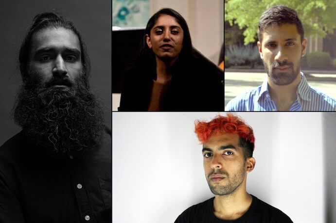 JACK Studio artists Rishin Singh, Zara Ali, Seare Ahmad Farhat, and Iván Decoud.