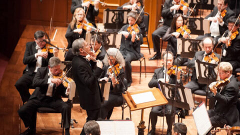Michael Tilson Thomas conducts the SFS in the Opening Concert of the American Mavericks Festival.