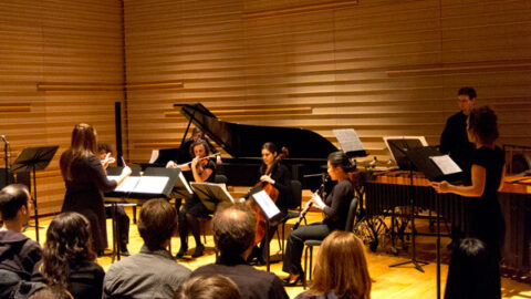 Meg Zervoulis conducting Ung's ... still life after death