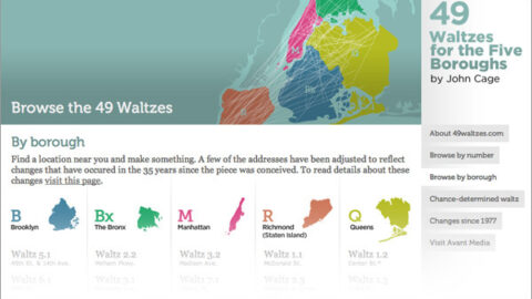 A screenshot of Avant Media's 49Waltzes.com
