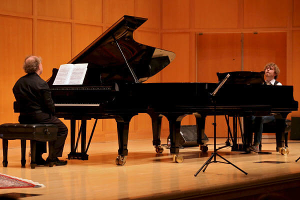 Father and son Jeffrey and Gabriel Kahane (photo credit: Jonathan Lange) Father and son Jeffrey and Gabriel Kahane (photo credit: Jonathan Lange)