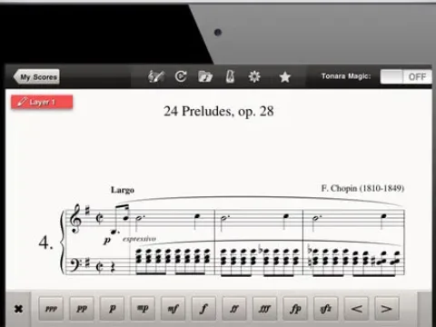 Tonara Sheet Music for iPad