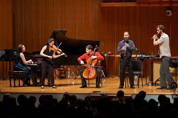 Members of eighth blackbird at Oberlin Conservatory (photo credit: Roger Mastroianni/Oberlin Conservatory)