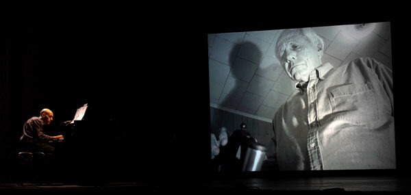 Jacob Greenberg in Michael van der Aa's "Up Close" - photo credit: Kevin Yatarola / Courtesy Lincoln Center