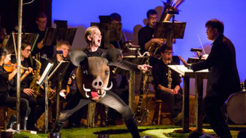 HK Gruber's Gloria – A Pig Tale, led by Alan Gilbert at The Metropolitan Museum of Art (Photo by Chris Lee)