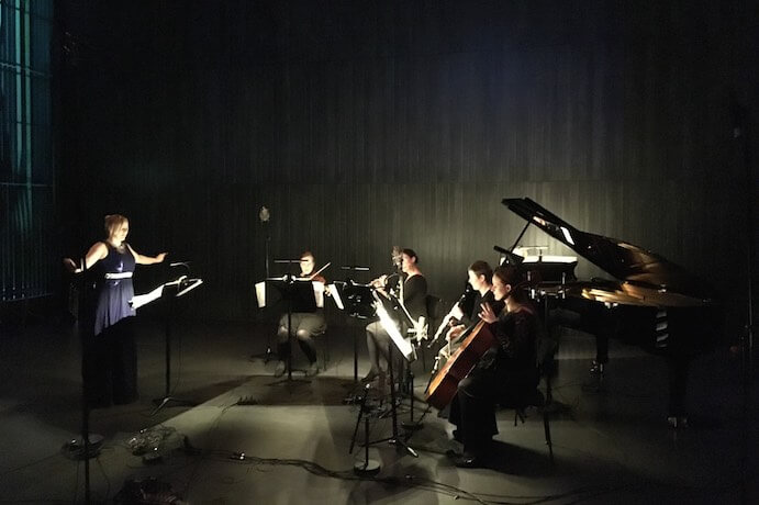 Einarsdóttir and Electra Ensemble--Photo by Gavin Gamboa
