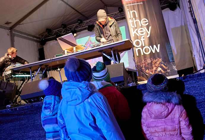 Artist Luca Melchior's outdoor presentation at ACF's downtown St. Paul (MN) series