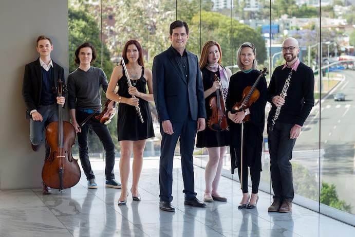Carlos Izcaray and members of the American Youth Symphony--Photo by Philip Holahan