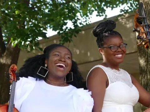 Katie Brown and Dalanie Harris of Classically Black Podcast--Photo by Richard Desinord