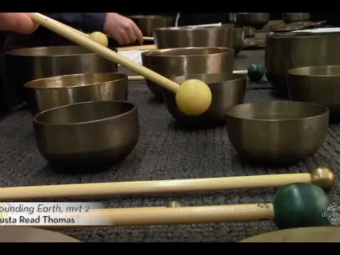 Third Coast Percussion performs Resounding Earth, mvt. 2 by Augusta Read Thomas--Screenshot courtesy Third Coast Percussion