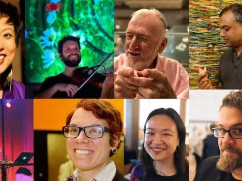 innova artists Bora Yoon, Cornelius Duffalo, Gerald Busby, Rudresh Mahanthappa, Val Jeanty, Paula Matthusen, Tonia Ko, and David T. Little