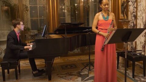 Daniel Schlosberg and Toyin Spellman-Diaz perform Jeff Scott's Of Good and Evil