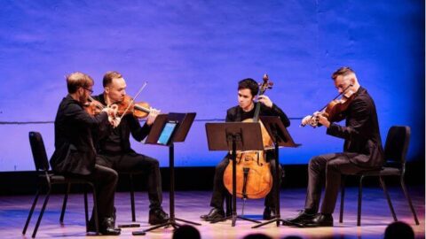 JACK Quartet--Photo by Rob Davidson for Miller Theatre