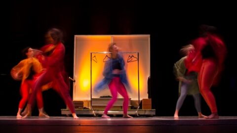 Attack Theater performs with Roomful of Teeth at the International Conference of Dalcroze Studies -- Photo by Charlie Claffey