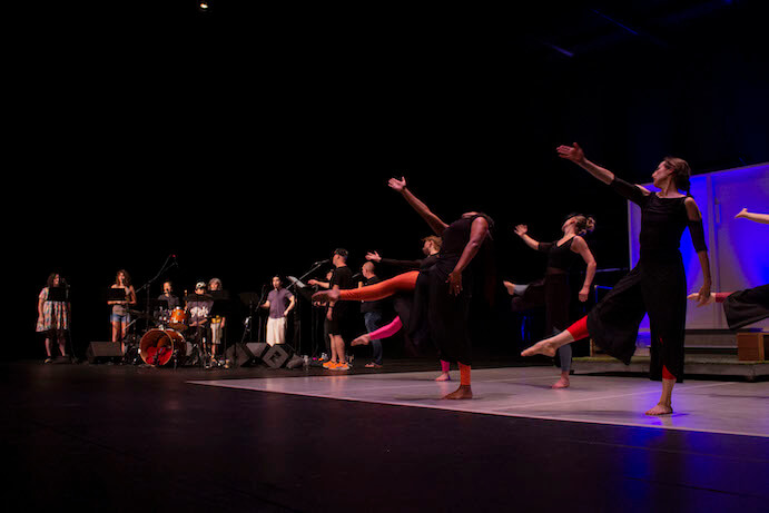 Attack Theater performs with Roomful of Teeth at the International Conference of Dalcroze Studies -- Photo by Charlie Claffey