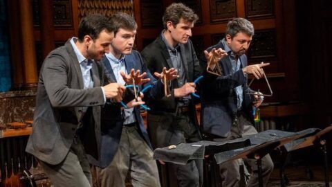 Sandbox Percussion performs at the Park Avenue Armory -- Photo by Stephanie Berger
