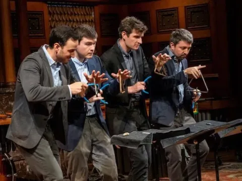 Sandbox Percussion performs at the Park Avenue Armory -- Photo by Stephanie Berger