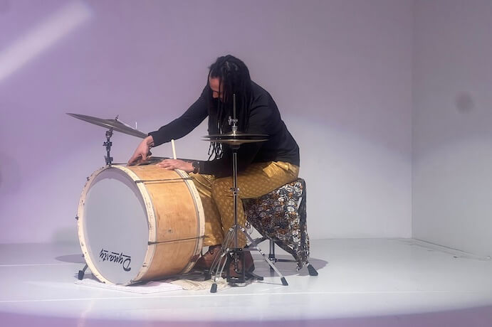 Jessie Cox at the Center for Performance Research -- Photo by Lester St. Louis