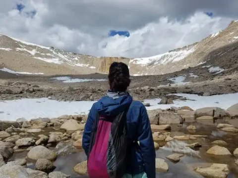 Juhi Bansal on a hiking trip -- Photo courtesy of the artist