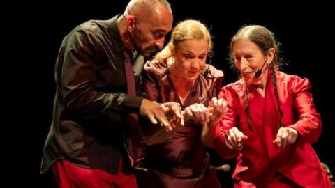 Theo Bleckmann, Katie Geissinger, Meredith Monk perform at Bang on a Can LOUD Weekend -- Photo by Stephanie Berger