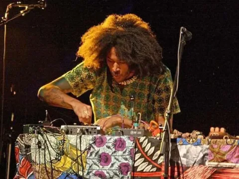 Roman Norfleet performs at High Zero 2024 -- Photo by Stewart Mostofsky