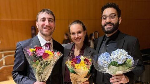 Riwaya Ensemble Founders - Sami Seif, Noémie Chemali, and Amer Hasan -- Photo by Kuo Kai Chin