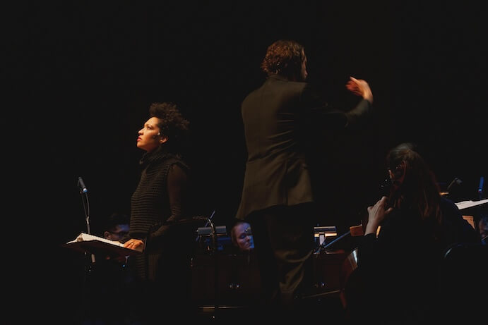 Julia Bullock, Christian Reif, and the New Haven Symphony Orchestra -- Photo by Lawrence Sumulong, courtesy of Lincoln Center for the Performing Arts