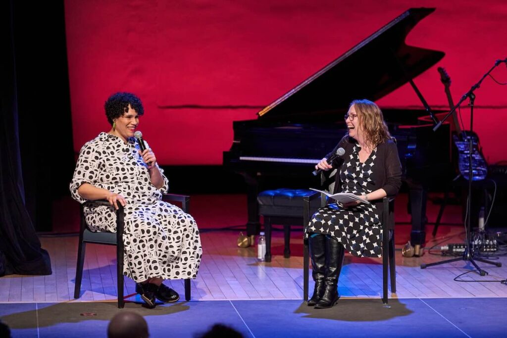 Jessie Montgomery and Melissa Smey -- Photo by Rob Davidson for Miller Theatre at Columbia University