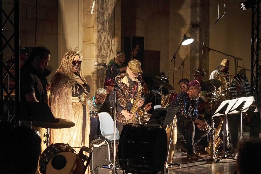 Marshall Allen and the Sun Ra Arkestra at MATA 2025 -- Photo by Cameron Kelly McLeod, courtesy of ISSUE Project Room
