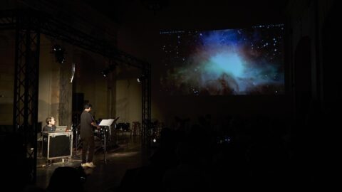 Tom Chiu and Brian Mark at MATA Festival 2025 -- Photo by Cameron Kelly McLeod, courtesy of ISSUE Project Room
